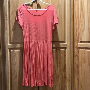 Pink baby doll dress